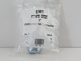 RACO 1 in. Uninsulated EMT Compression Connector 2904-8 1-Pack - $9.11