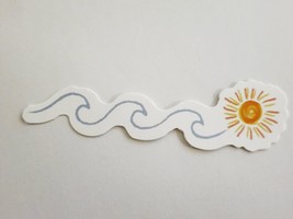 Three Waves into Sunshine Beautiful Multicolor Sticker Decal Cool Embellishment - £1.76 GBP