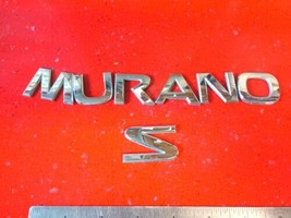 Nissan Murano S emblem letters badge decal logo rear OEM Factory Genuine Stock  - £10.58 GBP