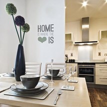 Home Is Where The Heart Is - Large - Wall Quote Stencil - £23.55 GBP
