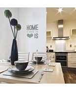 Home Is Where The Heart Is - Large - Wall Quote Stencil - £23.85 GBP