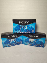 (Lot of 3) Sony VHS-C TC-30VHG Premium Grade 30 Min Camcorder Tapes | NE... - $16.82