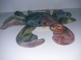 Claude the Crab Ty Beanie Baby September 3, 1996 Plush Stuffed Animal - £15.68 GBP