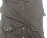 Perry Ellis Long Sleeve Shirt Black XL  - $7.91