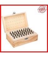 40Cr Alloy Steel Letter &amp; Number Punch Set - Organized in Wooden Case - $66.10 CAD