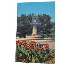 Postcard Historical Water Fountain Gage Park Hamilton Ontario Chrome Unposted - £10.19 GBP