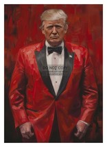 President Donald Trump Wearing Red Suit Mafia Boss 5X7 Ai Photo - £6.76 GBP