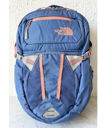 The North Face Recon Everyday Laptop Backpack Periwinkle Blue Pink Accents - £44.48 GBP
