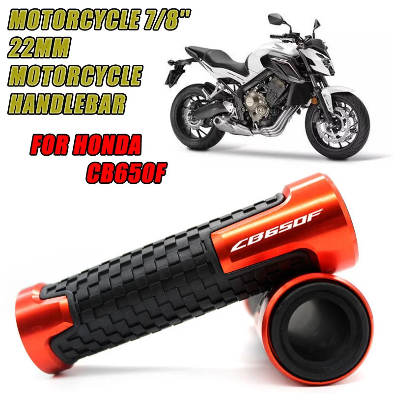 7/8&#39;&#39;Motorcycle Handle CAPS/Handlebar Grip CNC 22MM Universal Street Racing Moto - £15.52 GBP