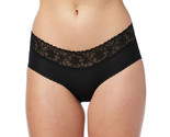 No Boundaries Women&#39;s Micro &amp; Lace Hipster Panties Size X-SMALL Black - $11.17