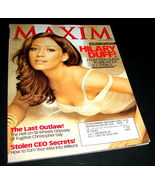 MAXIM Magazine 116 Aug 2007 HILLARY DUFF Fugitive Christopher Gay CEO Se... - €11,11 EUR