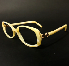 Celine Eyeglasses Frames VC 1516 COL. D91 Ivory Horn Round Full Rim 54-16-130 - £129.58 GBP