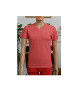 Basic Men&#39;s T-Shirt   V-Neck Short Sleeve Cotton T-Shirt - Heather Pink - £13.97 GBP