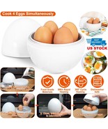 4-Egg Microwave Egg Cooker Egg Pot Steamer Hardboiled Eggs Maker Dishwas... - £22.80 GBP