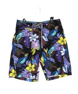 Old Navy Men&#39;s M Tropical Parrot Hawaiian Print Swim Trunks Board Shorts - $33.08 CAD