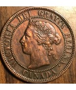 1900 NO H CANADA LARGE CENT PENNY COIN - Toned - - £38.13 GBP