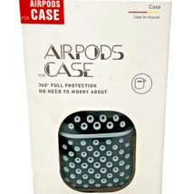Full Protection Case For Airpods 2nd 1st Gen Black/White Dotted with Clip image 2