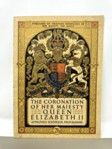 Coronation of Her Majesty Queen Elizabeth II Approved Souvenir Program W/Damage - £57.34 GBP