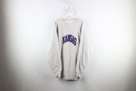 Vtg 90s Champion Reverse Weave Mens XL Spell Out Kansas University Sweatshirt - £79.09 GBP