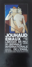 Jouhaud Emaux - Affiche Originale Exposition - Biennale Email Limoges - 1988 - £102.24 GBP