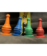 Lot Of 4  Board Game Pieces Pawns Movers Different Colors - $2.97