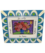 Signed Personalized Annie Turner Whimsy Pop Art Bird Bouquet Painting Fr... - $61.37 CAD