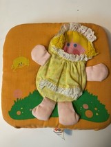 Fisher Price Blonde Rag Cloth Doll Squeaky 1977 Little Miss Muffet Pillow Baby  - $24.99