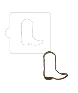 Cowboy Boot Outline Stencil And Cookie Cutter Set USA Made LSC893 - $93.22 MXN