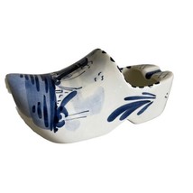 Delft Blue Holland Dutch Hand Painted Windmill Shoe Clog Ashtray Vintage - £11.99 GBP
