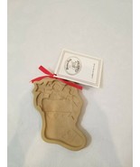 Brown Bag Cookie Art Christmas Stocking Mold 1987 With Recipe Book Never... - $26.05 CAD