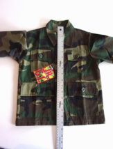 Toddler Military Bdu Woodland Camoflauge Jacket Shirt Size 2T Made In The Usa - £12.74 GBP