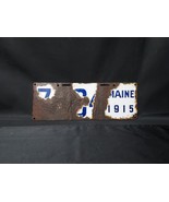 1915 Maine Porcelain License Plate - BEAT UP - Garage Man Cave Decor - $570.90 MXN