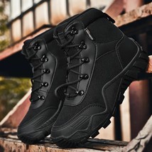 Brand Men Boots Tactical Military Boots Outdoor Hiking Boots Winter Men&#39;s Work S - £53.58 GBP