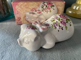 Avon &quot;Pampered Piglet&quot; Ceramic Pomander New Unused Rare Vintage Pig - $6.64