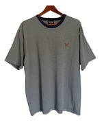 VINTAGE Polo Jeans Co Shirt Mens Size XL Navy Striped Flag Logo Ralph La... - $19.59 CAD
