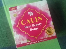 Calin Rose Beauty Soap With Natural Moisturizers  soft high quality body  soap - £3.15 GBP