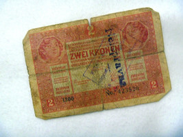 Ket Korona 2 Krone Austria with stamp free shipping P8 - £2.95 GBP
