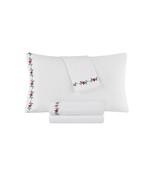 Decor Studio Holiday Embroidered Diamond Microfiber Twin 3-Piece Sheet Set - $544.47 MXN