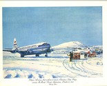 Pan American 1st Class Menu 1984 1st Flight Boeing 377 McMurdo Sound Ant... - £19.88 GBP
