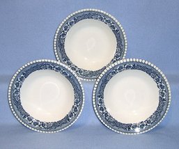 Royal USA Pilgrim Blue/Gray 4 Cup and Saucer Sets matches Colonial Herit... - $12.99