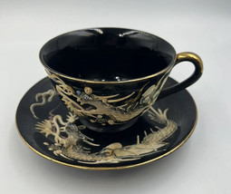 Vintage Dragon Moriage demitasse cup and saucer Set READ - £12.14 GBP