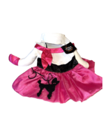 Hide and Eek dog dress Retro poodle design Pink White Black Puppy Small ... - $16.21 CAD