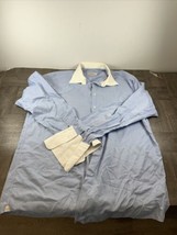 Ermenegildo Zegna Shirt Mens 2XL Blue Long Sleeve Button Up Dress - $15.68
