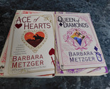 Barbara Metzger lot of 2 House of Cards Trilogy Historical Romance Paper... - $3.99