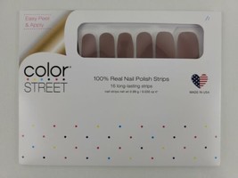 Color Street UPPER EAST SIDE 100% Real Nail Polish Strips Creme Brown RE... - £26.05 GBP