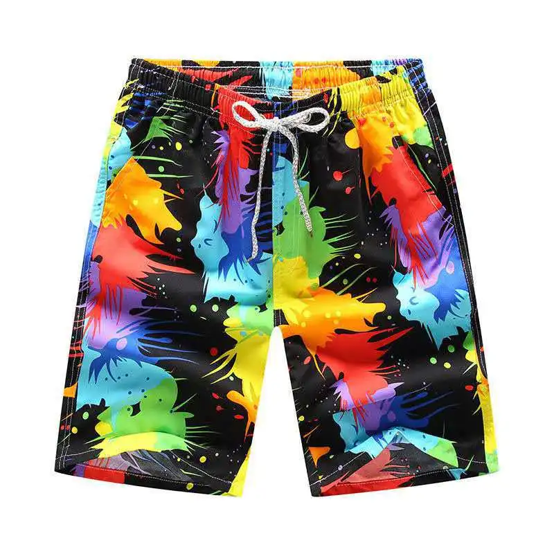 Sporting Plus Size Men Beach Shorts Printed Casual Loose Shorts Surfing Shorts S - £29.32 GBP