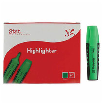 Stat Water-Based Highlighter (Box of 10) - Green - £25.50 GBP