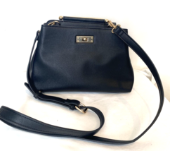 LD Black Leather Crossbody Purse - $18.99