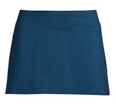 Lands End Swimsuit Skirt Bottoms Plus Sz 20W Teal Blue Solid Built In Br... - £27.40 GBP