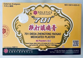 701 Dieda Zhentong Yaogao Medicated Plaster by Solstice 40 SHEETS /Box (... - £25.73 GBP